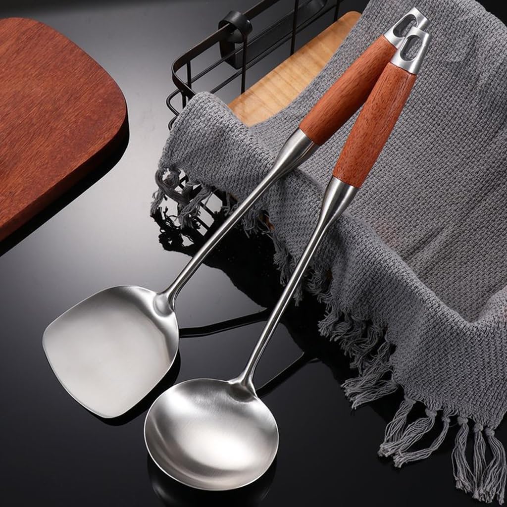 Ensemble d'ustensiles de cuisine antiadhésifs à longue tige for mélange matières Pelle Vaisselle