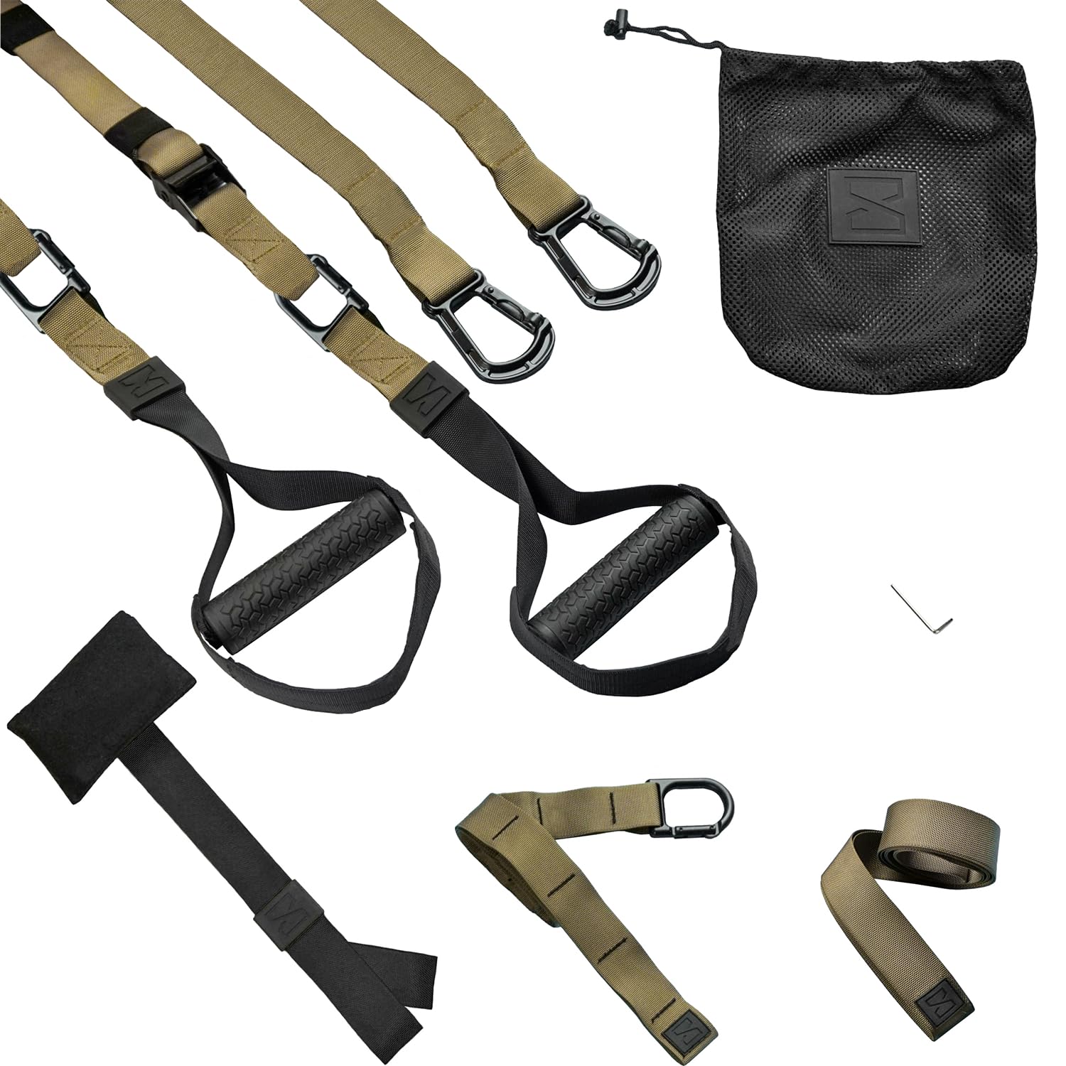InfinitsportsElite Sling Trainer Set with 3 Mounting Solutions (Includes Door Anchor), Premium Sling Trainer/Suspension Trainer for Home and Travel