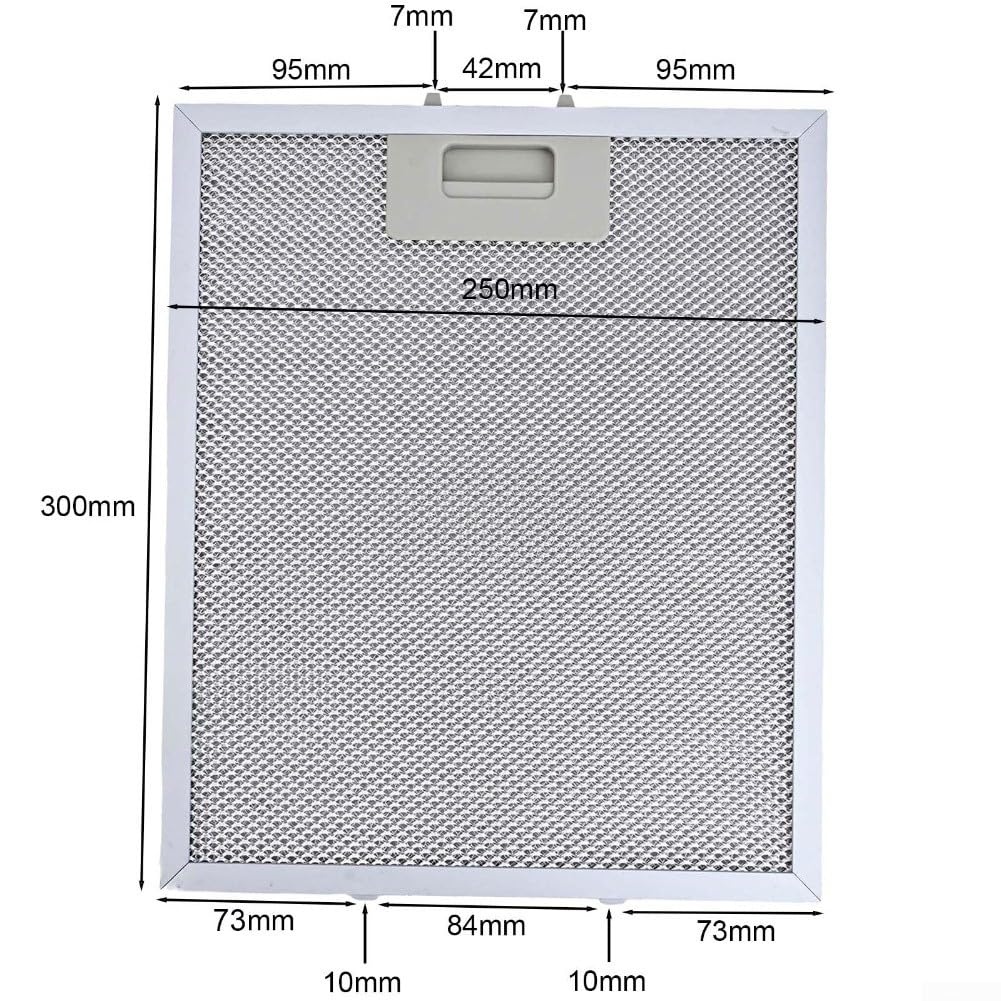 Filtro antigrasso in metallo per cappa aspirante, filtro per cappa