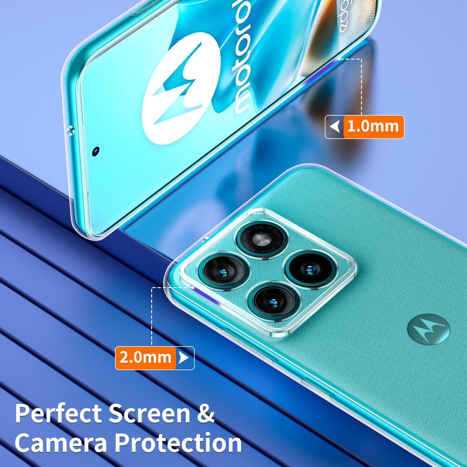 FPCUON Cover per otorola Edge 2023/Edge 40 Pro 5G, Custodia in Pelle