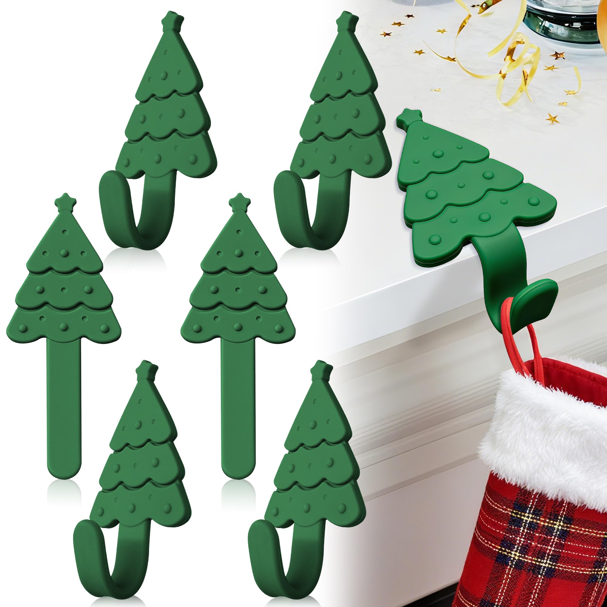 Accroches chaussettes de Noël réglables pour décorer une table basse ou un rebord de fenêtre