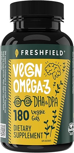 Miniatura 10 de Freshfield Suplemento vegano Omega 3 DHA aceite de algas premium suministro de 2 meses a base de plantas sostenible premium y libre de mercurio