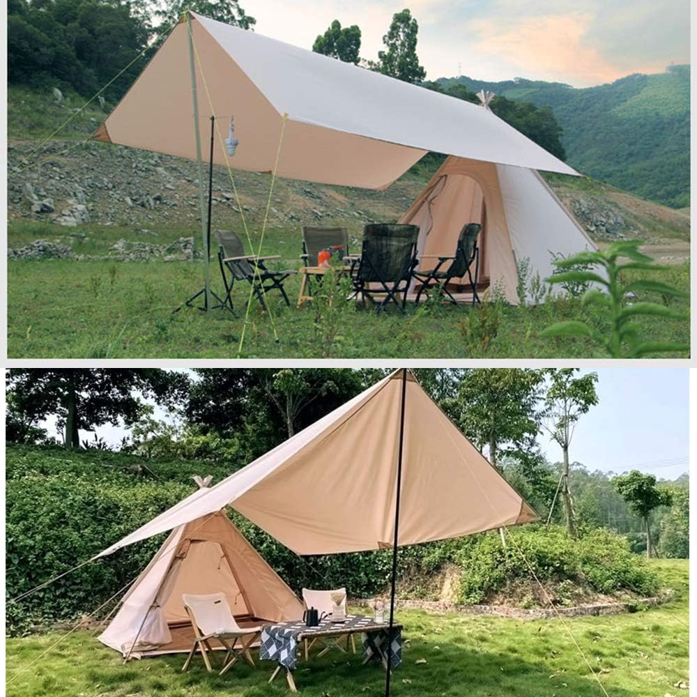 WINTENT Waterproof Cotton Canvas Teepee Tent with Stove Hole for 2-3 Persons