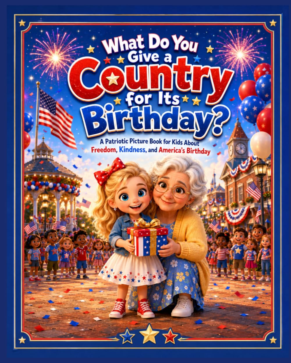 What Do You Give a Country for Its Birthday?: A Fourth of July Patriotic Picture Book for Kids About Freedom, Kindness, Gratitude, and America’s Birthday