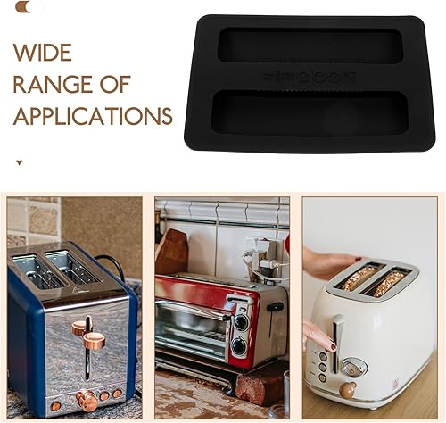 Miniatura 7 de Luxshiny Tostadora de pan Cubierta de tapa de tostadora de silicona 2 rebanadas Tostadora de pan Cubierta para máquina de pan Cubierta de máquina de