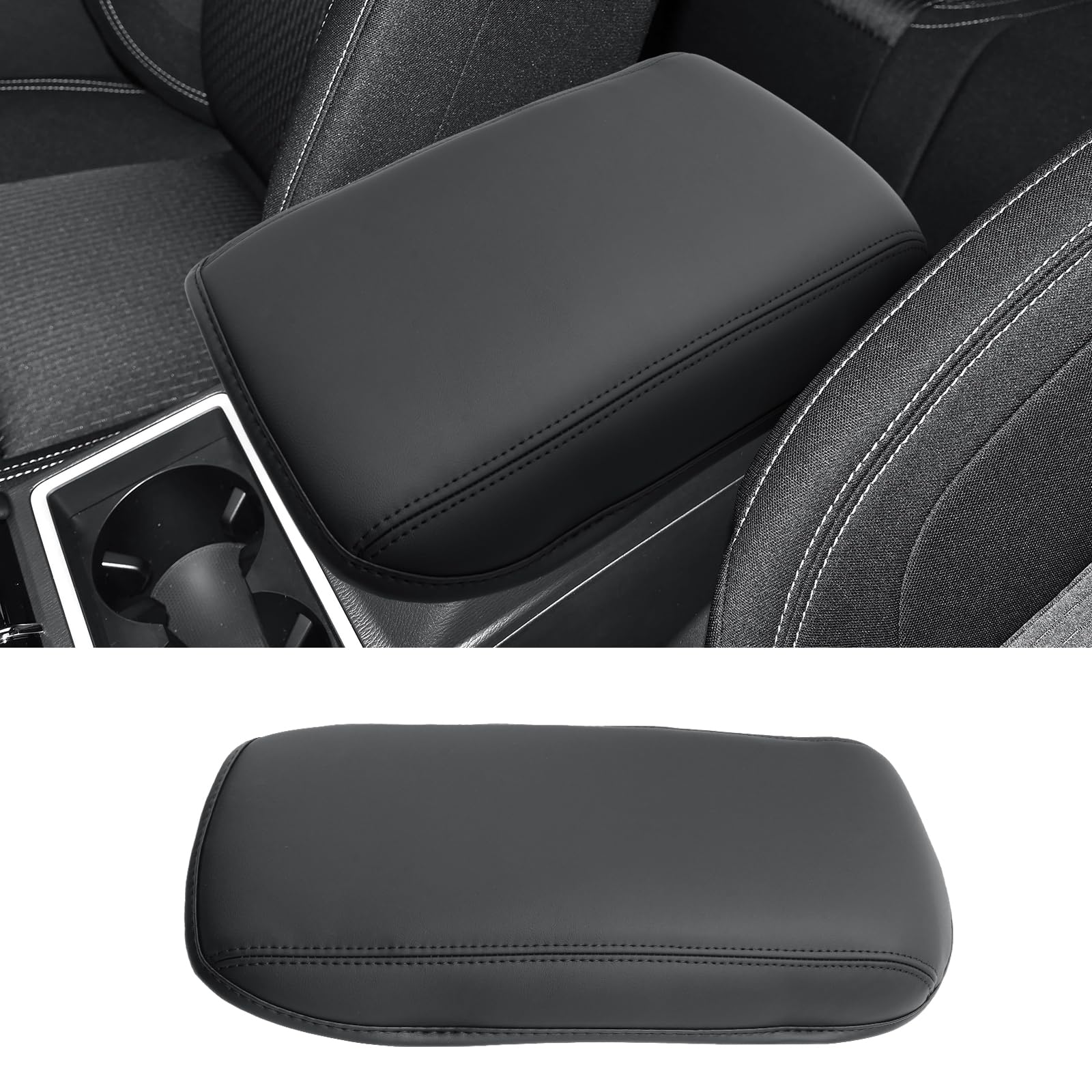 CDEFG for 2025 2026 2027 Outlander Sport Accessories Center Console Cover, for 2021-2027 Outlander Sport Armrest Cover Middle Console Pad Arm Rest Cushion Leather Cover