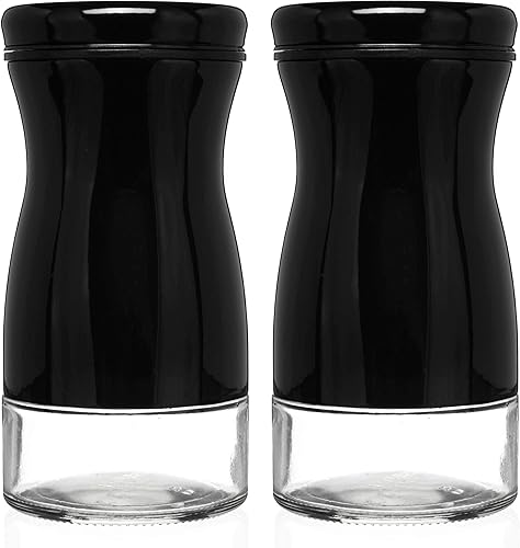 Miniatura 12 de Juego de saleros y pimenteros con agujeros ajustables para verter - blanco