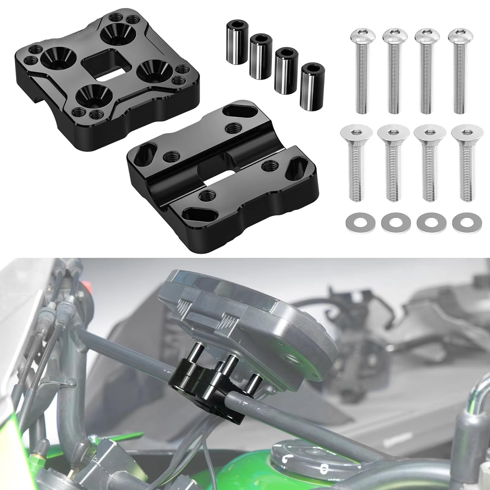 Motocyklowy wspornik nawigacji GPS do Kawasaki do KLR 650 dla KLR650 2022 2023 Motocykl 14 mm Bar Uchwyt mobilny GPS Navigator Uchwyt AMPS Uchwyt do nawigacji Motocykla