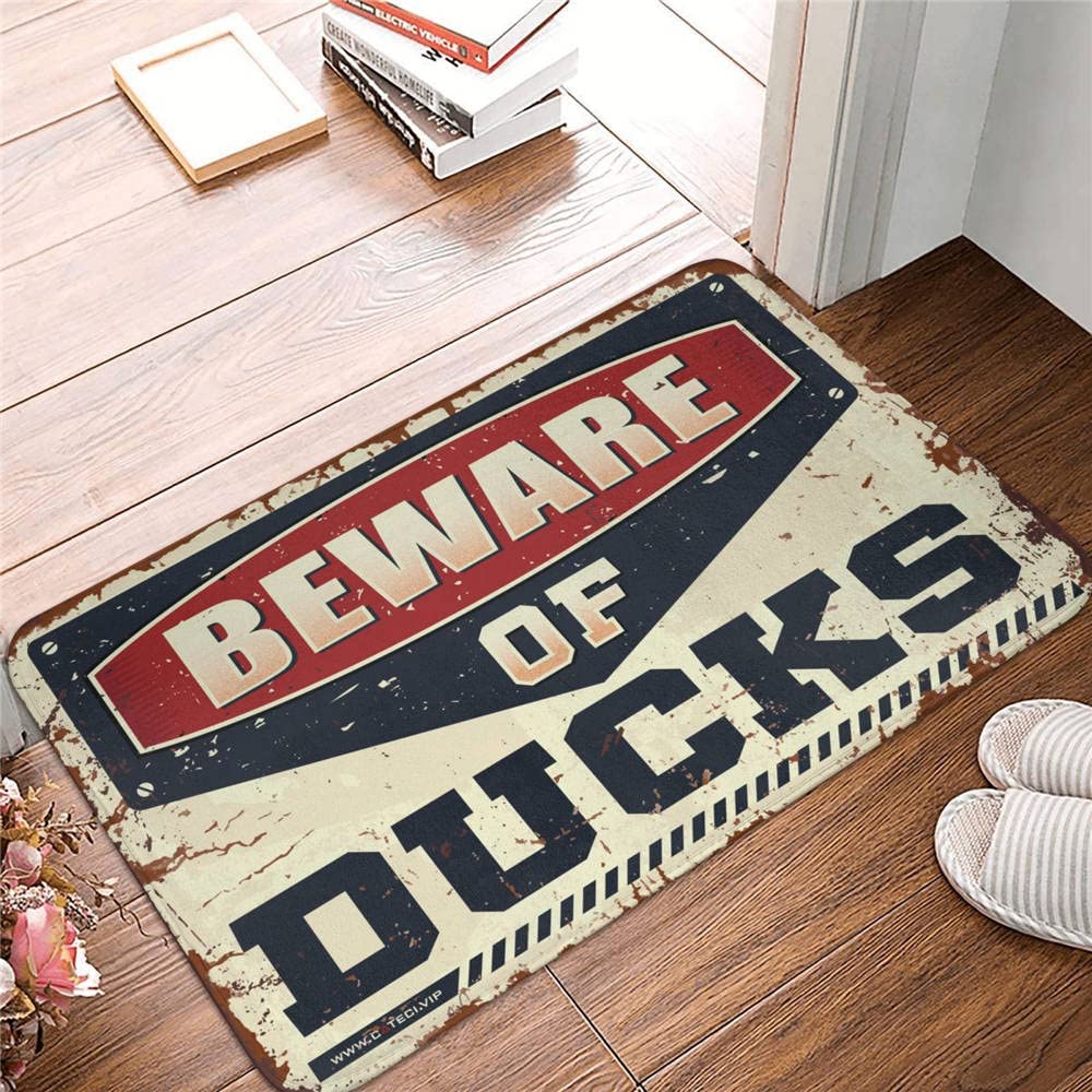 Paillasson « Beware of Ducks » COTECI pour entrée maison