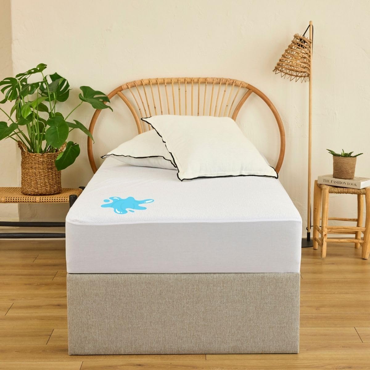 Dreamway - Coprimaterasso Singolo Impermeabile 80 x 200 x 30 cm, Morbido, Certificato OEKO-TEX, Proteggi Materasso, Traspirante, Lavabile a 60°C, Stile Montato Tutto Intorno Elastico