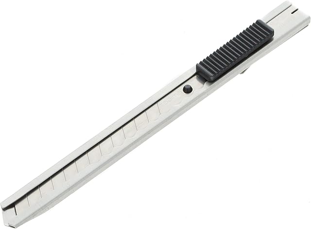 Tajima LC301B Cutter Knife with Slide Lock/3 Blades, Silver, 9 mm