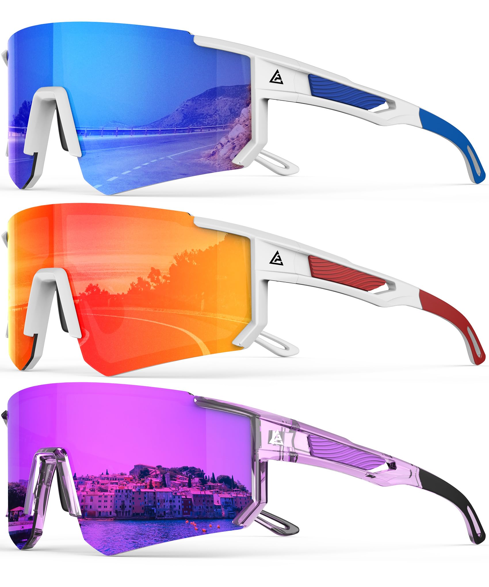 Polarized Sports Sunglasses 3-Pack