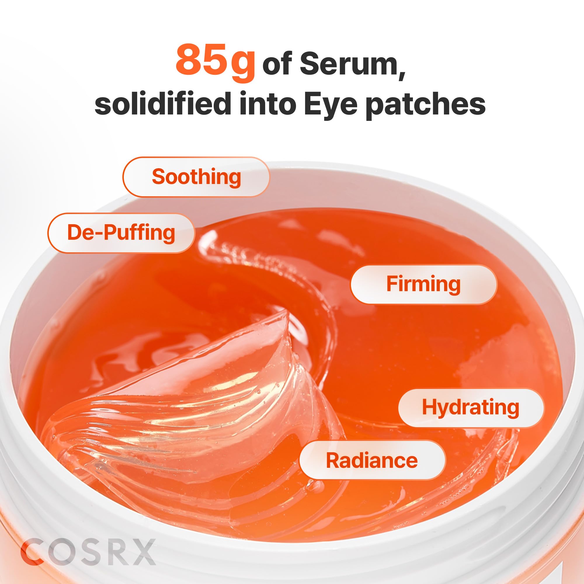 COSRX Lot de 5 patchs pour les yeux hydrogel vitalisant au collagène PDRN (60 patchs)