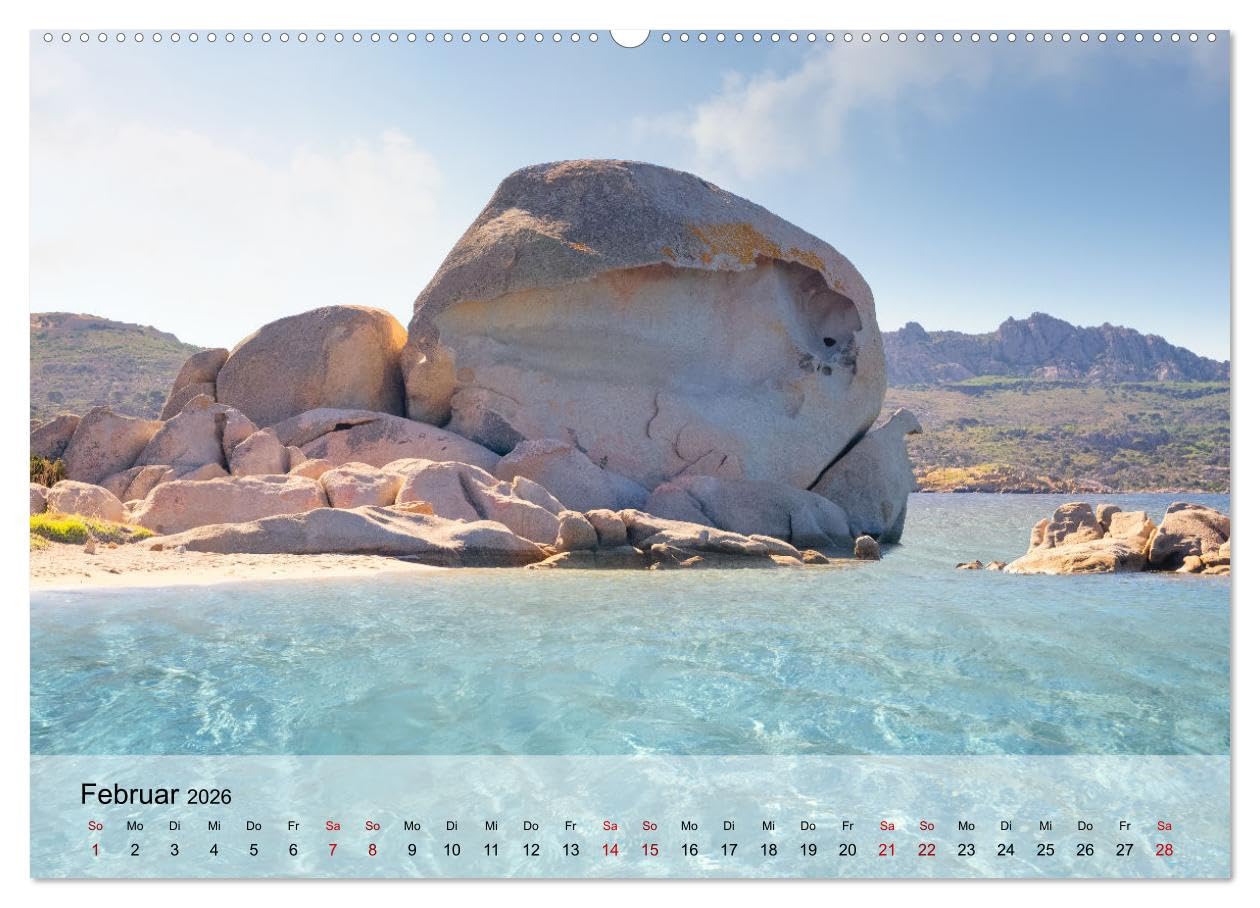 Wunderbares Sardinien (Wandkalender 2026 DIN A2 quer), CALVENDO Monatskalender: Die wunderschönen Strände Sardiniens (CALVENDO Orte)