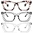 REAVEE 3 Pack Oprah Style Reading Glasses for Women Blue Light Blocking, Oversized Cute Square Computer Readers with Spring Hinge 3.0