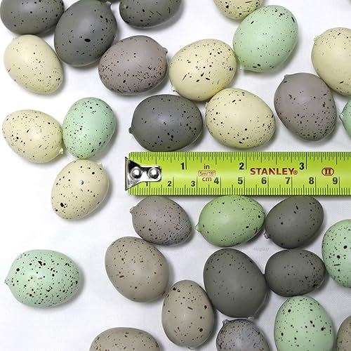 Miniatura 2 de WangLaap 96 huevos de Pascua pequeños artificiales surtidos pequeños para rellenar jarrones, adornos navideños para el hogar