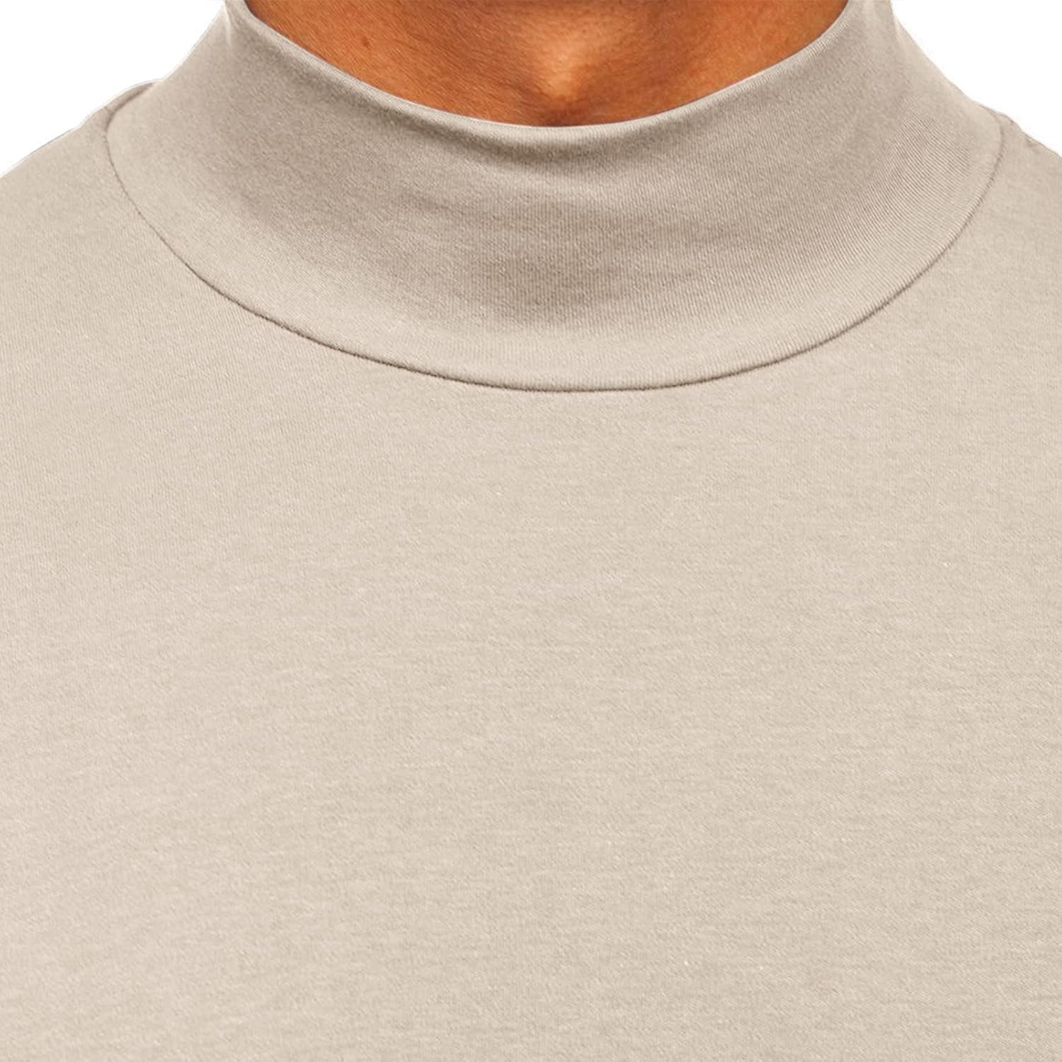 Rela Bota Mens Half Turtleneck Long Sleeve Pullover Basic Designed Undershirt Stretch Slim Fit Sweaters - Image 5