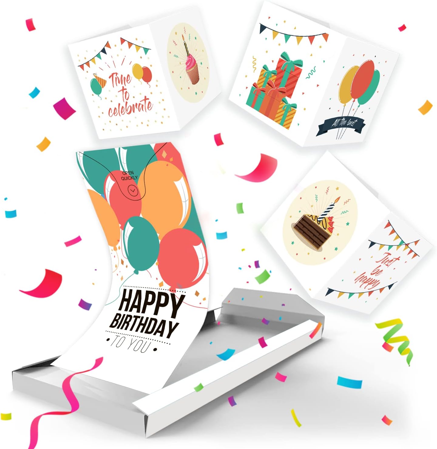 Notta&Belle FEEL LOVE EVERY MINUTE «BOOM» Greeting Cards (Birthday 3x - Celebrating time)