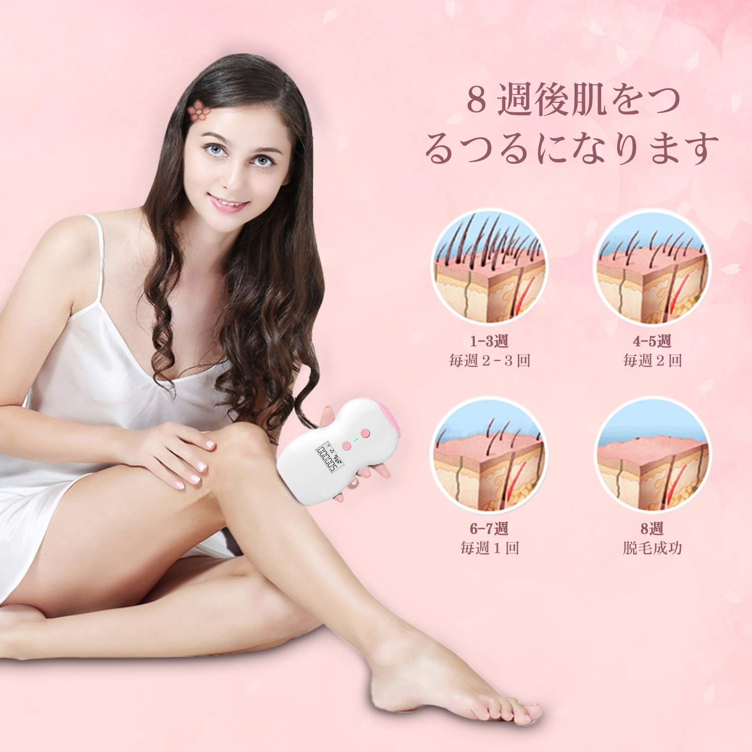 Amazon.co.jp: Clalufa 脱毛器 IPL光脱毛 光エステ 脱毛器 50万発照射 