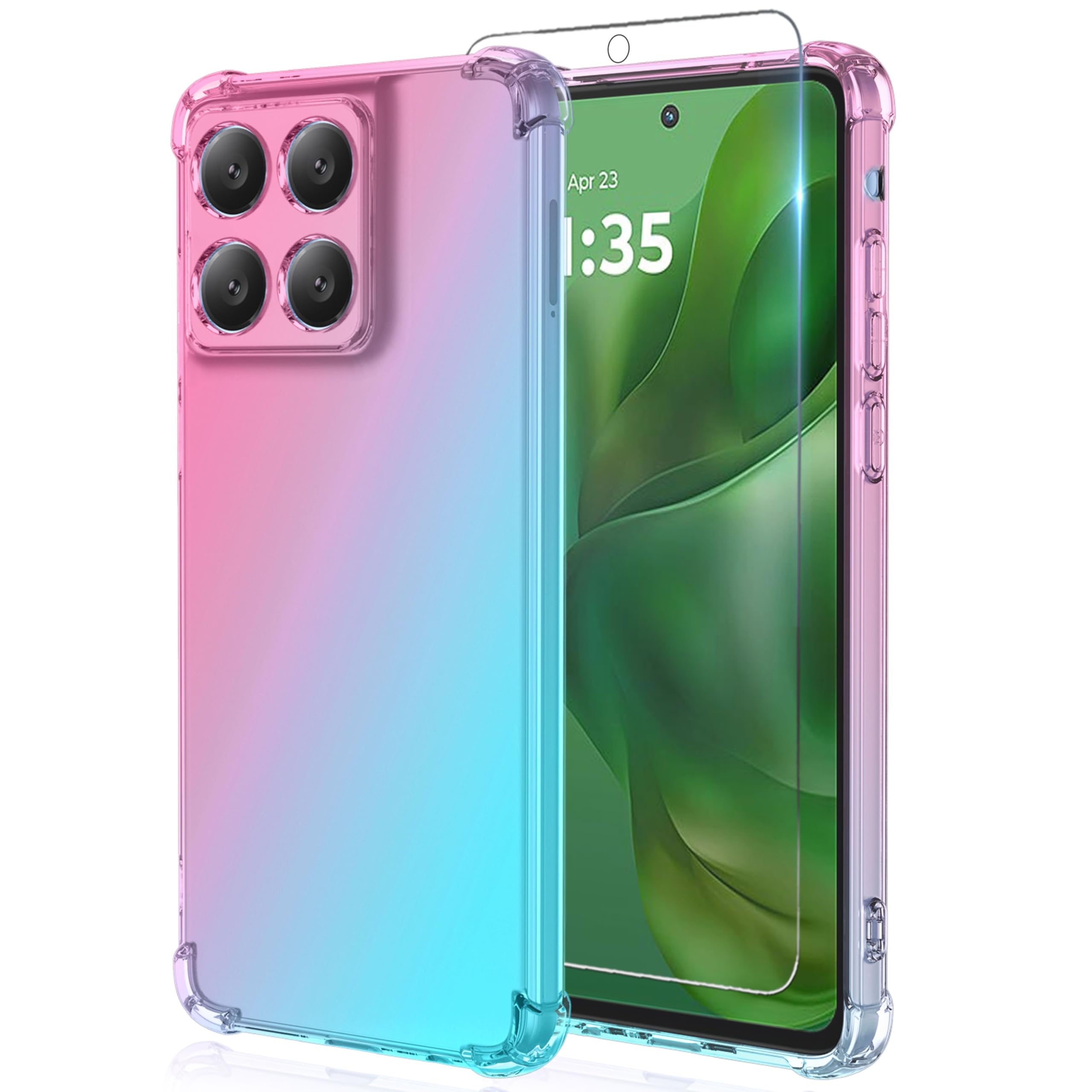 ebestStar - Cover Compatibile con Motorola Moto G, XT1032 Custodia Protezione Pelle PU Risvolto Verticale, Rosa [Apparecchio: 129.9 x 65.9 x 11.6mm, 4.5