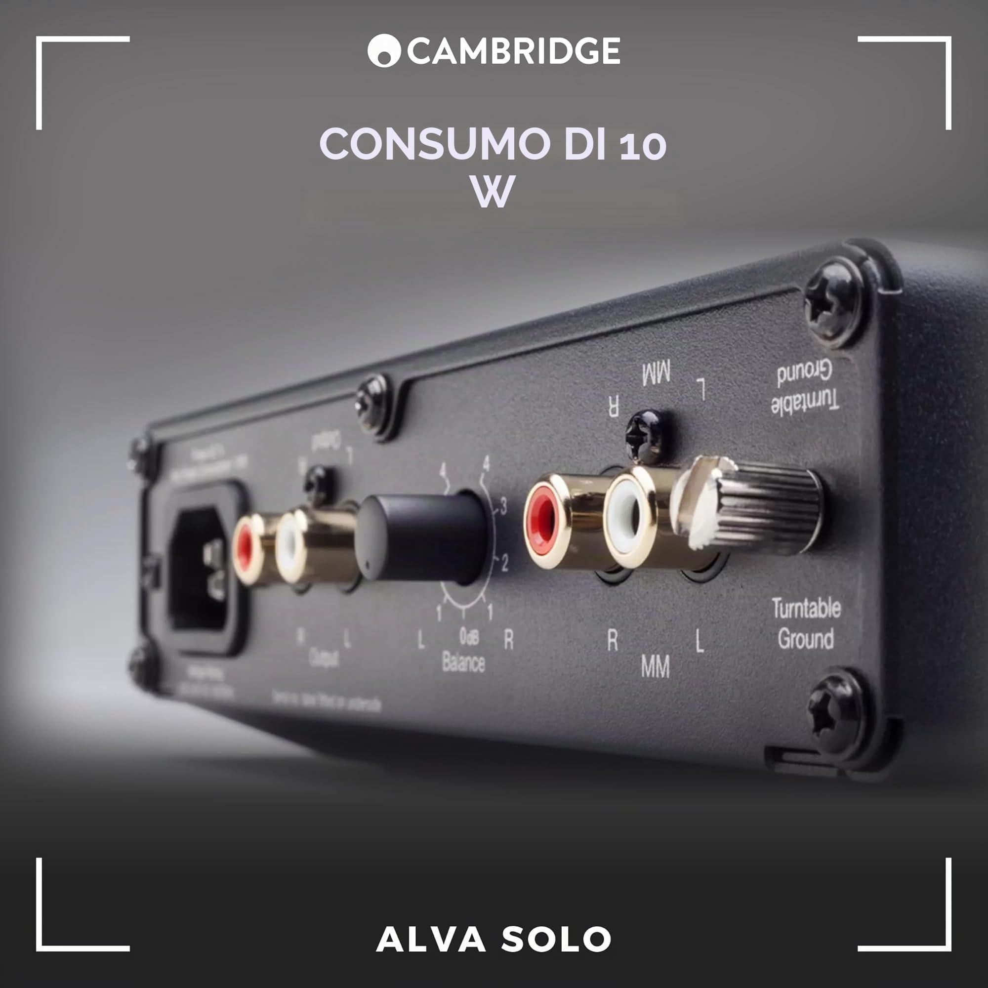 Pre-Amplificatore Phono Mm Alva Solo Silver Filtro Subsonico