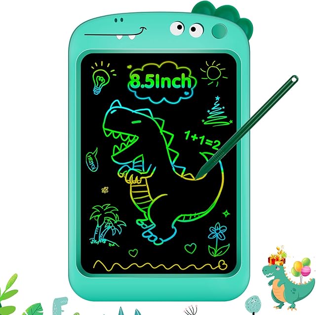 TigTiycH LCD Writing Tablet Kids, 8.5inch Drawing Pad for Kids, Toddler Educational Boys Toys for 2 3 4 5 6 7 Year Old Boys Christmas Birthday Gifts