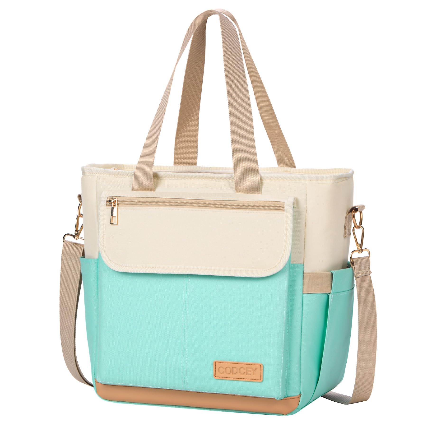 Lunch Box Lunch Bag Women Leakproof Insulated Lunch Cooler Bag for Women Large Lunch Tote Bags Adults Green