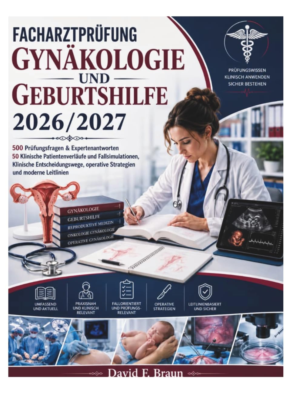 Facharztprüfung Gynäkologie und Geburtshilfe 2026/2027: 500 Prüfungsfragen & Expertenantworten | 50 Klinische Patientenverläufe und Fallsimulationen | ... operative Strategien und moderne Leitlinien