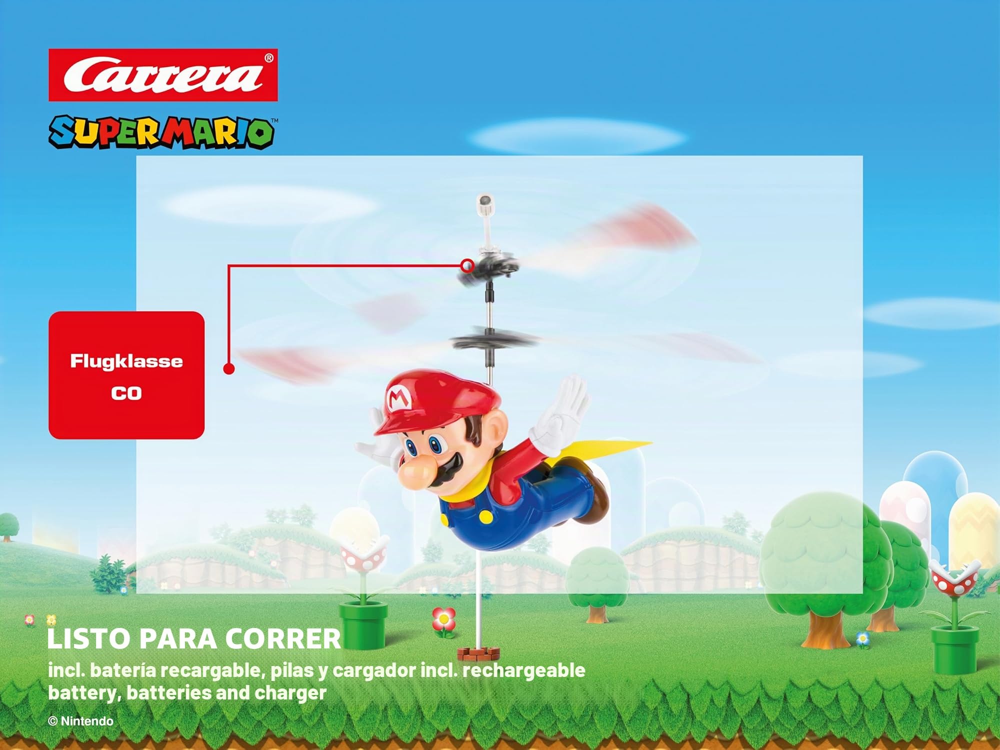Carrera - 370501032P RC Super Mario TM de 2,4 GHz, Cabo Volador Mario
