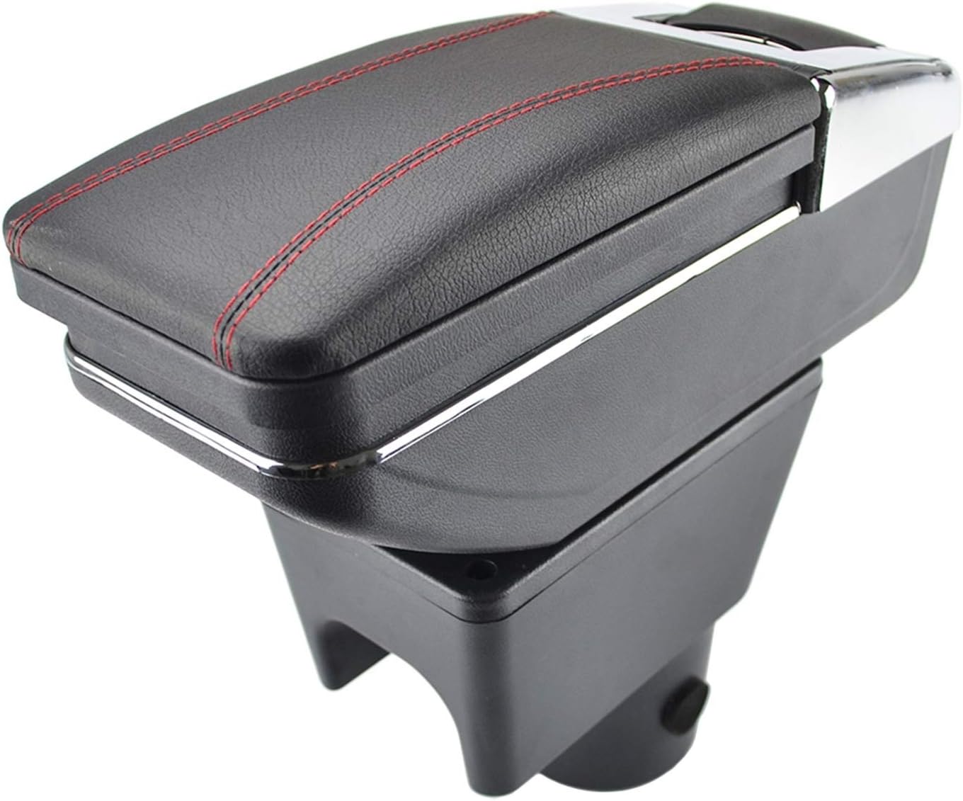 Arm Rest Rotatable Storage Box, for Renault, for Dacia, Duster I 2010-2015 Armrest Decoration Car Styling 2011 2012 Car Center Armrest Box(Black thread)