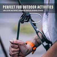 Vista 6 de Cuerda de polipropileno trenzada de diamante, mezcla de cuerda de nailon, cuerdas gruesas y resistentes de 1/2 pulgada y 50 pies de alta