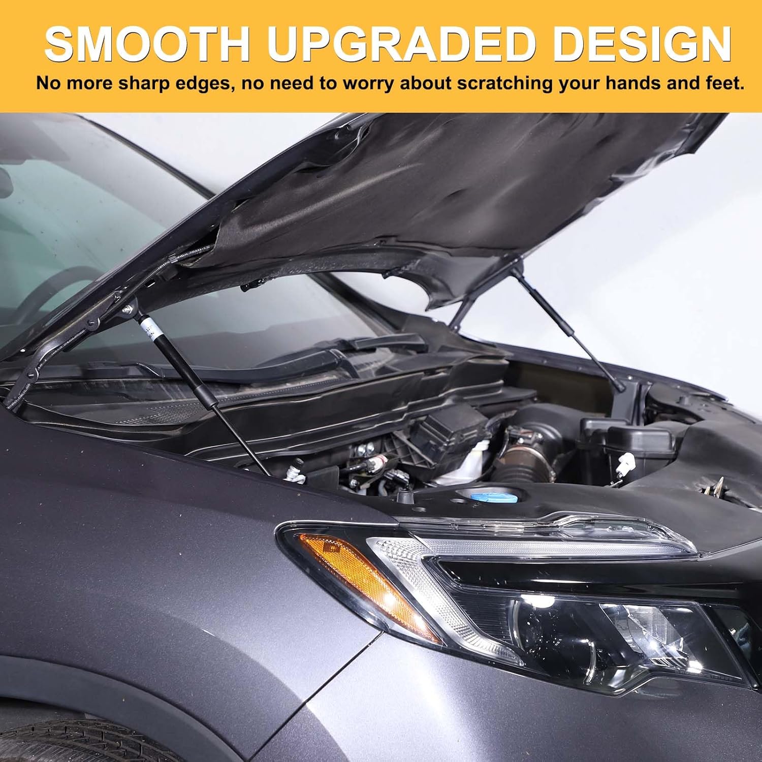 Front Hood Lift Supports Kit Compatble with Honda Pilot 2016-2022, Front Hood Hydraulic Rod Gas Charged Strut Shocks Bar Car Accessories