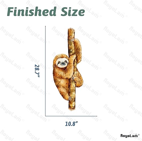 Miniatura 5 de Calcomanía de pared con diseño de perezoso en el tronco del árbol, para guardería, de animales, extraíble, para despegar y pegar, impermeable, para