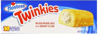 Hostess Twinkies 385 g (حزمة 1 ، إجمالي 10 كعكات)