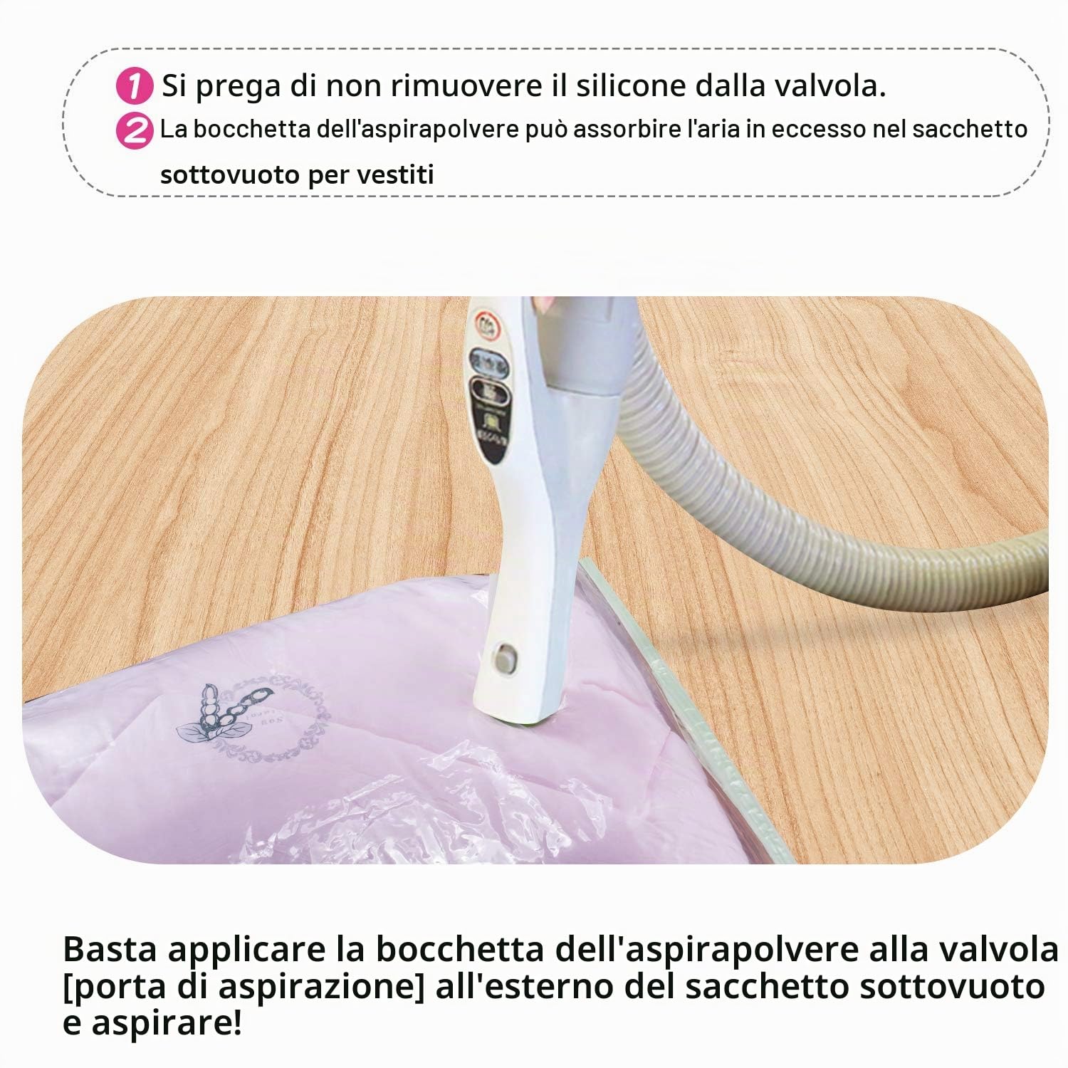 Opaza Sacchetti Sottovuoto, Jumbo [130x100 cm] Buste Sacchi Sottovuoto Salvaspazio Grandi per Vestiti, Piumoni,Abiti (4 Pezzi)