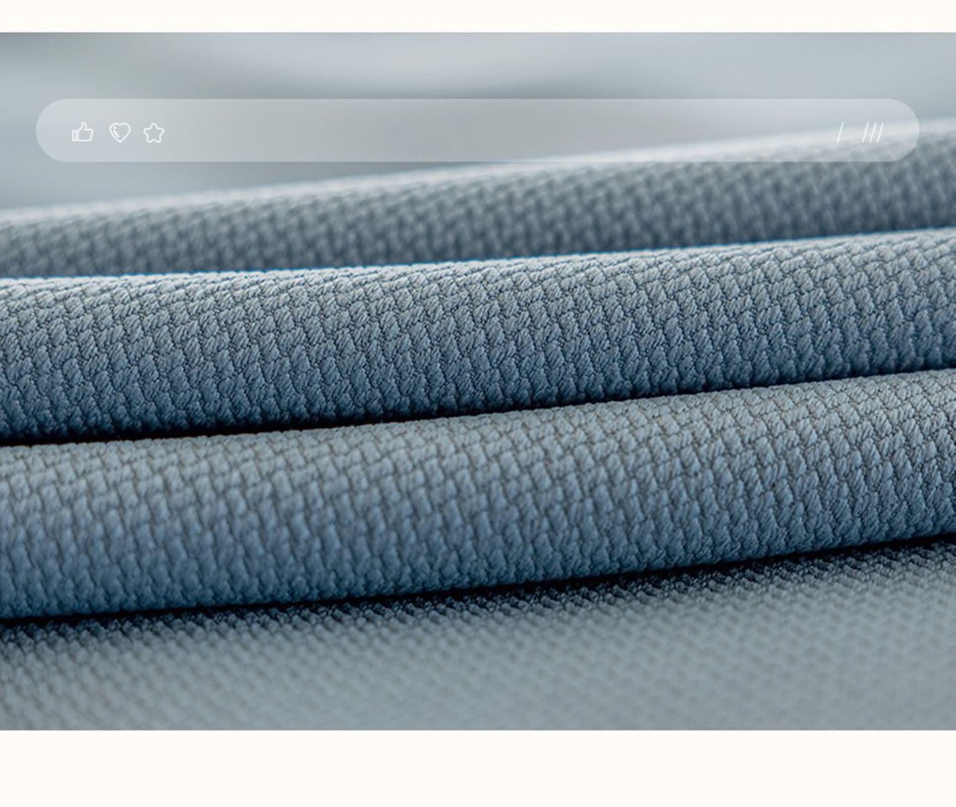 Tende Coprenti Oscuranti 2 Pezzi,2 x 96W x 115H CM,Tende Porta Finestra Oscuranti Blu Tinta Unita Tende a Gancetti