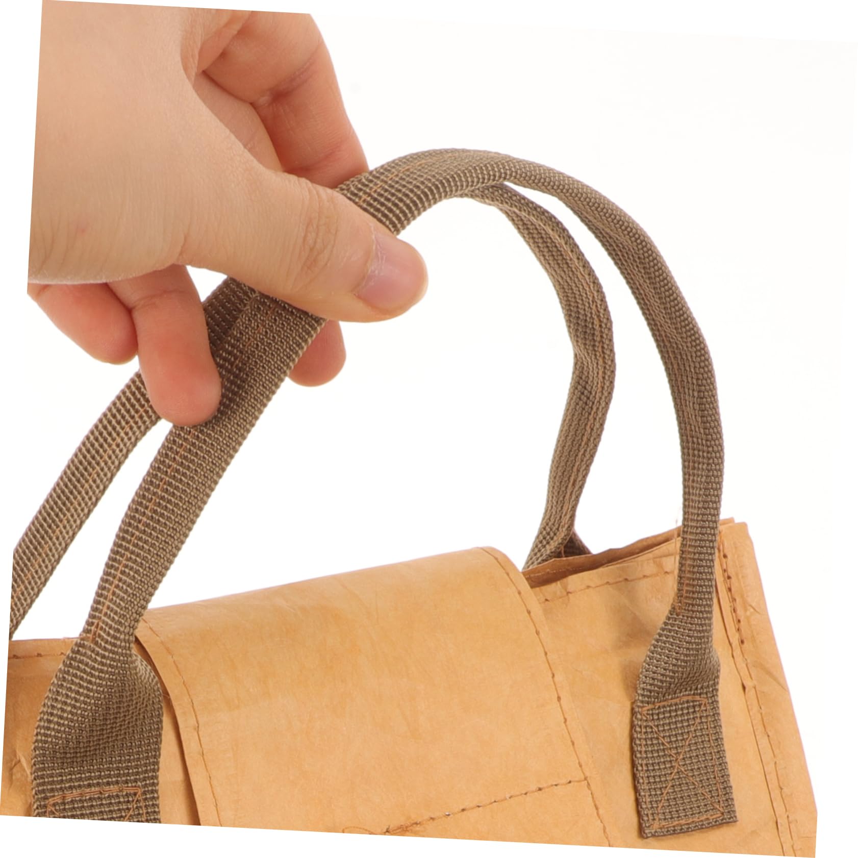 MAGICLULU 4 Piezas bolsa bento school bag maletin escolar bolsa almuerzo bolsas merienda bolsas termicas tote bolsa del almuerzo bolsa de almuerzo con aislamiento bolsa portátil papel kraft