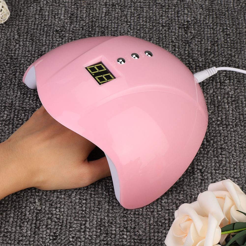 Lampada per Unghie, Macchina for Unghie da 36 W, Manicure Intelligente, Leggera e Portatile, 12 Perline ad Asciugatura Rapida, Cucitura Multi-Step, Unghie Facili