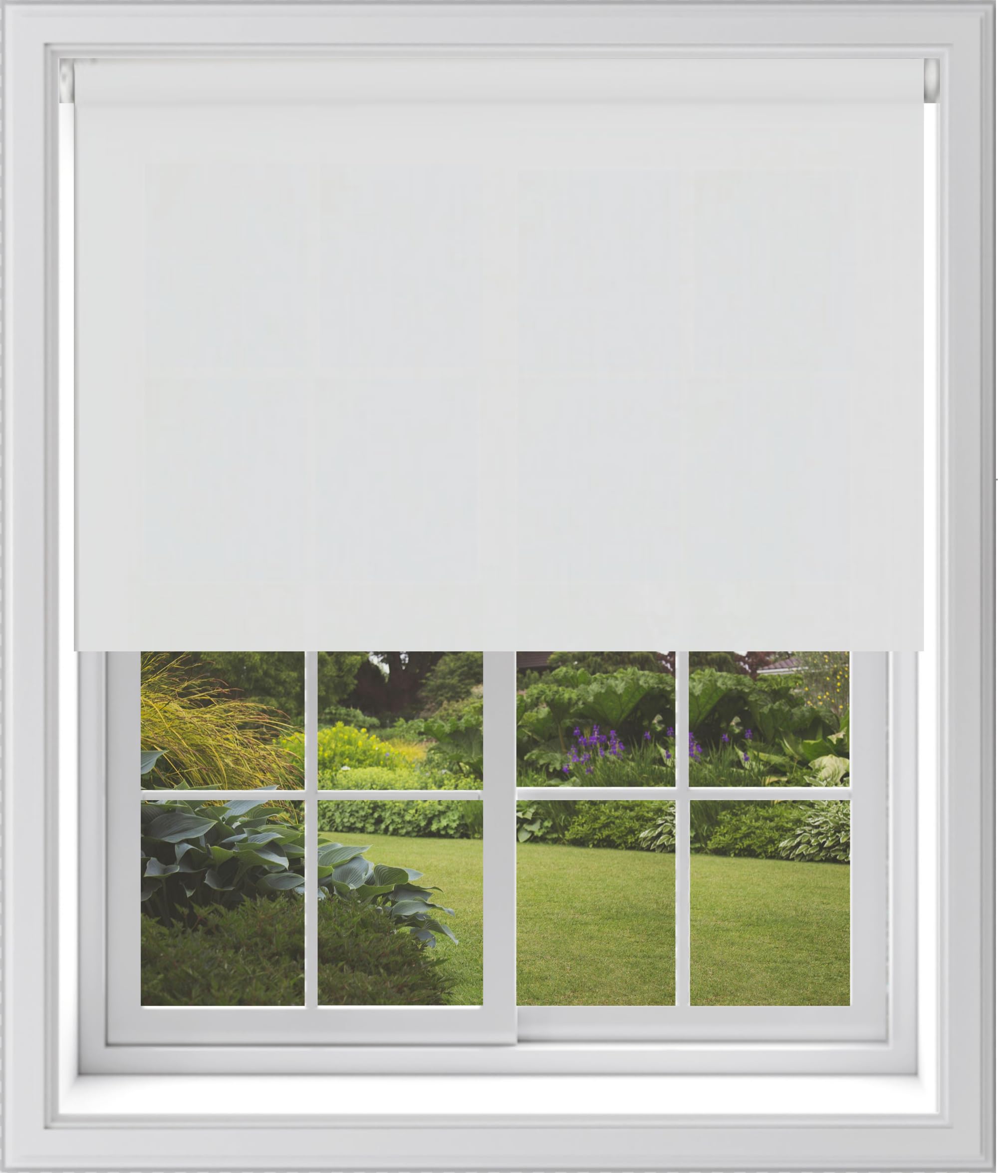 MTM Straight Edge Roller Blind White 240cmx210cm
