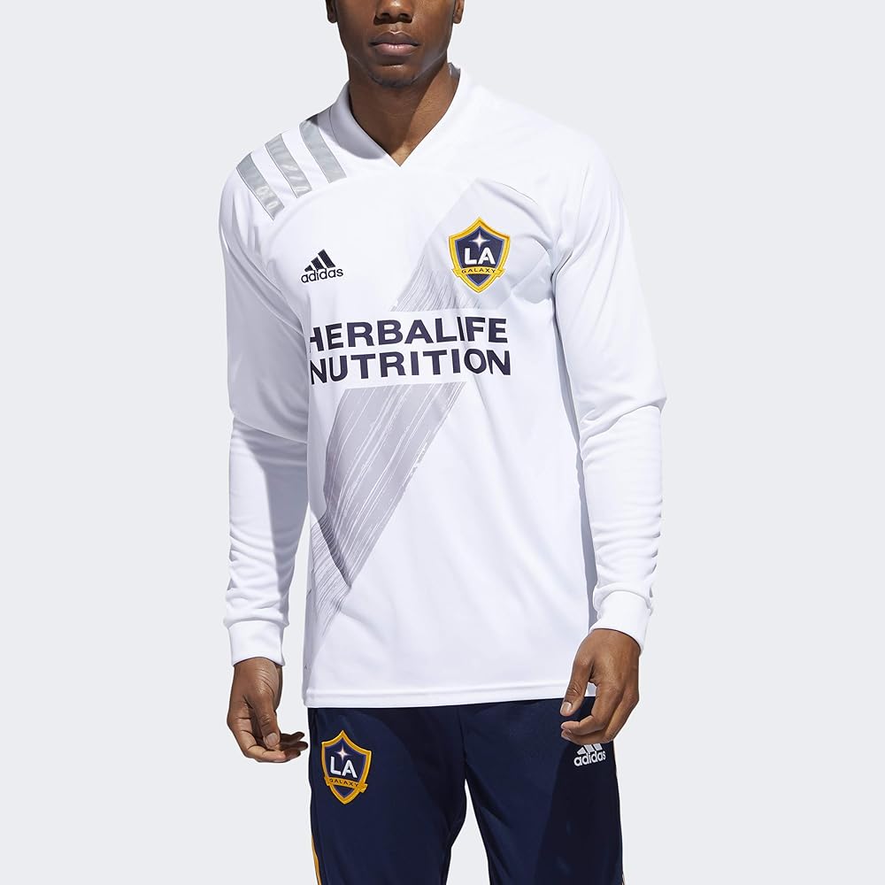 adidas LA Galaxy Home Jersey Men's, White, Size L : Amazon.co.uk