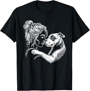 Staffordshire Bull Terrier Dog Mom Women Mother's Day T-Shirt