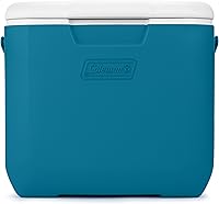 Coleman Chiller 30qt Cooler: Insulated Ice Retention, Portable Bail Handle, Holds 25 Cans, Made in USA for Camping & Tailgating