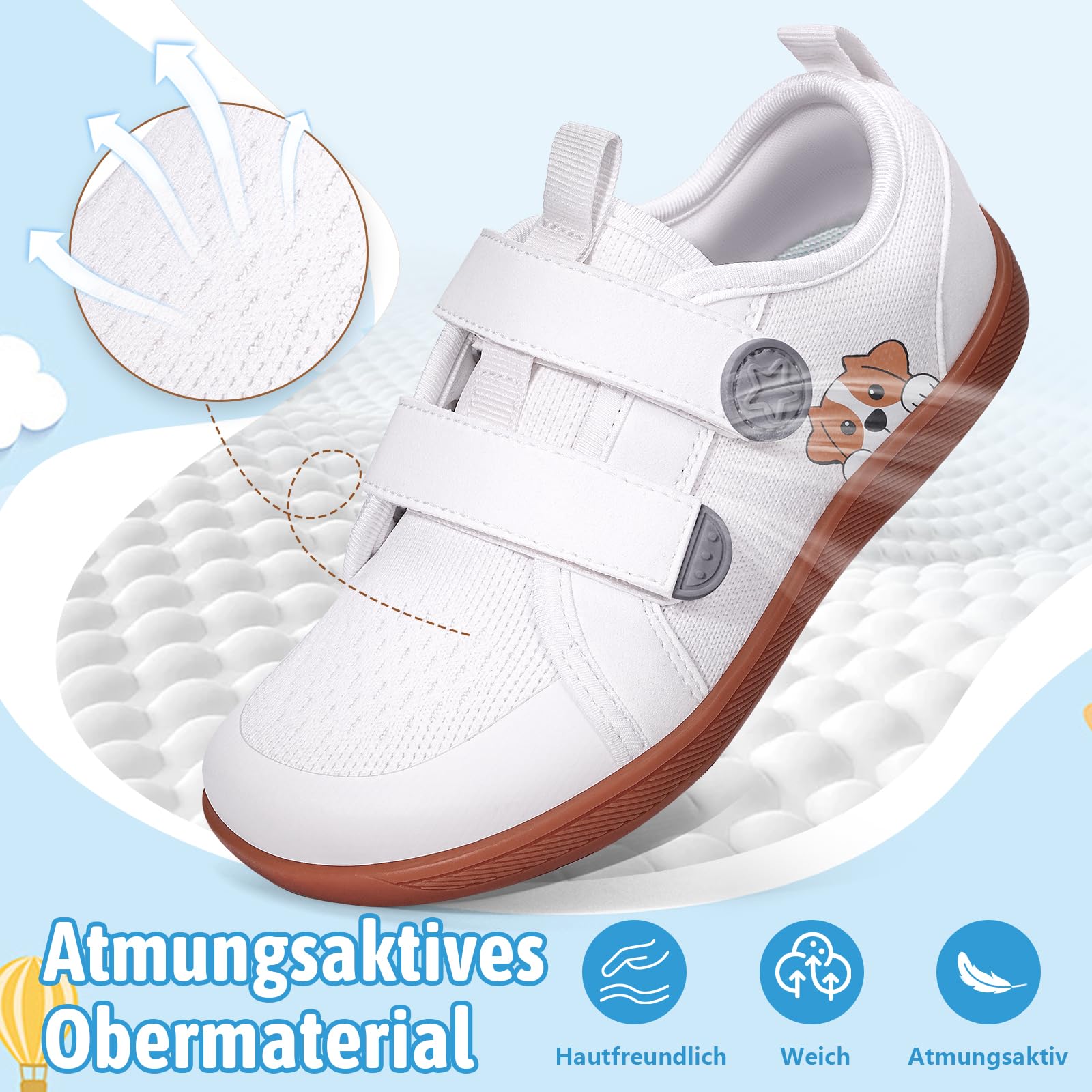 Zapatos descalzos para niños, anchos, zapatos descalzos para niños y niñas, zapatillas minimalistas, suaves, antideslizantes, con soporte de arco