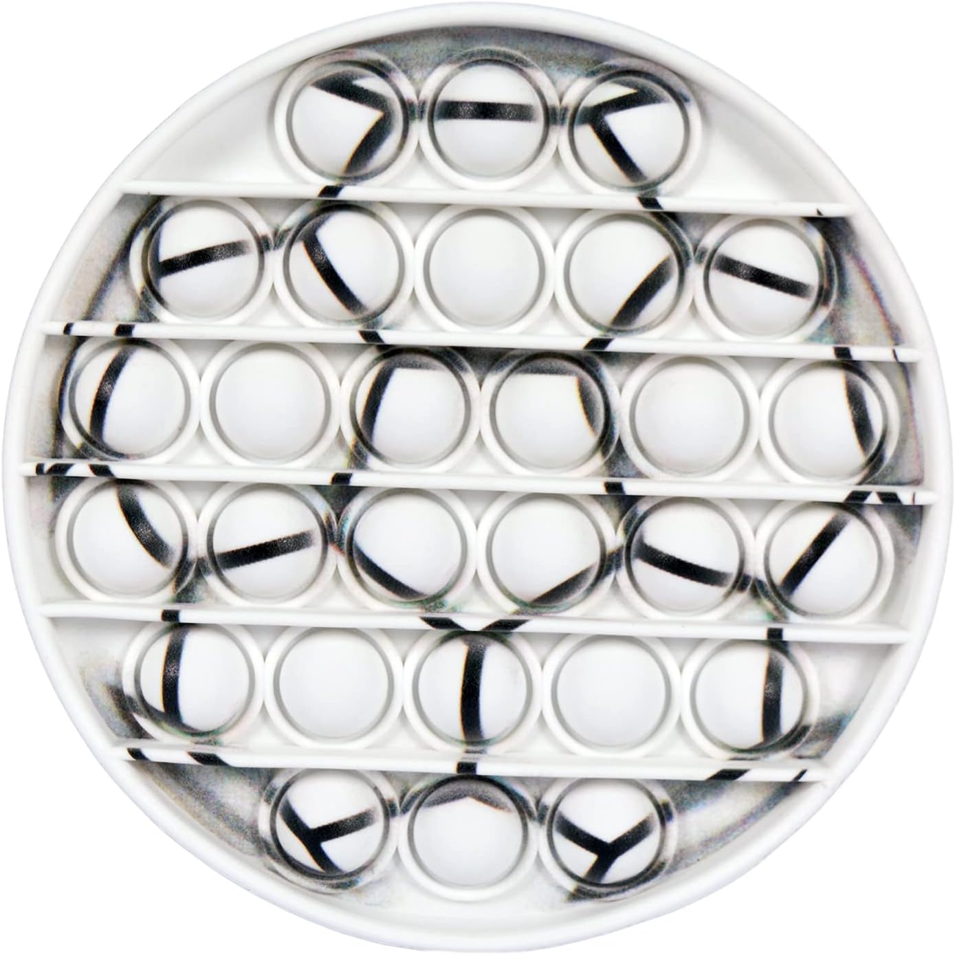 NUFR Circle Soccer Football Ball Pop Bubble Fidget Toy, Sensory Silicone Toy for Adult Kids Office