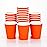 Restaurantware-12 Ounce Disposable Coffee Cups, 25 Double Wall Hot Cups For Coffee - Lids Sold Separately, Rolled Rim, Orange Paper Insulated Coffee Cups, For Hot Coffee, Tea, And More