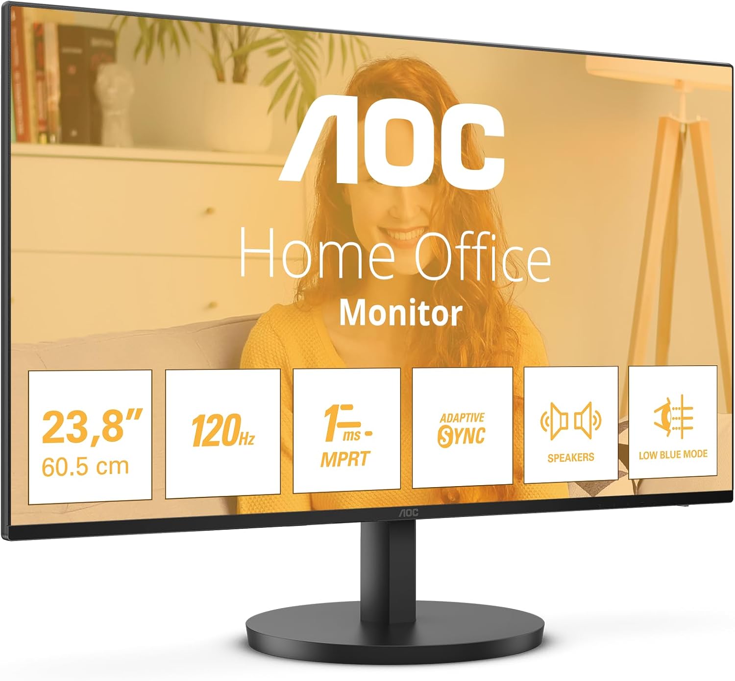 AOC A2 Computer Monitor 60.5 Cm (23.8") 1920 X 1080 Pixels, W129158754 ((23.8) 1920 X 1080 Pixels Full Hd Led Black)