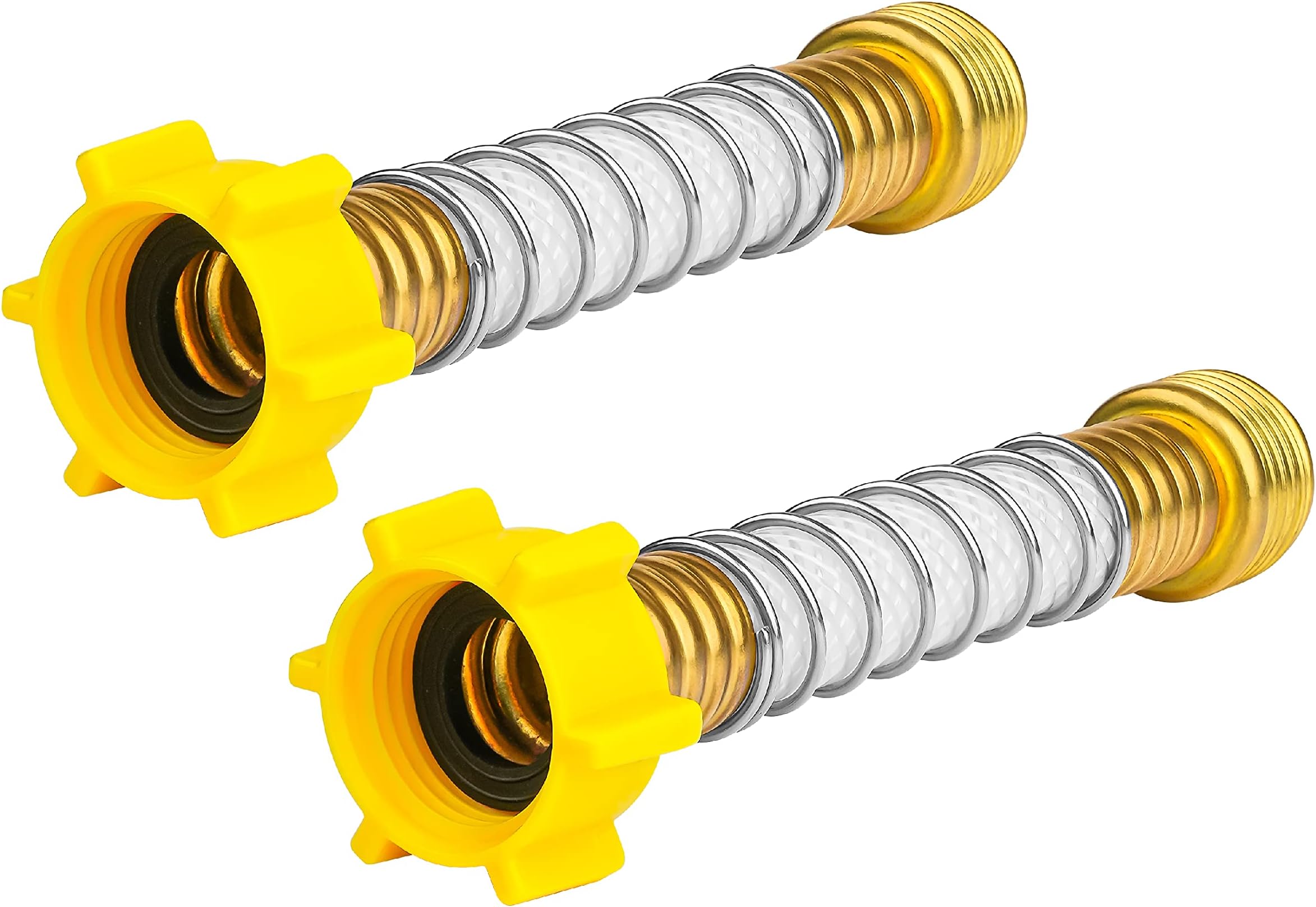 Flexible Hose Protector-Eliminates Hose Crimping and Straining at Faucets and Water Connections for RV, Garden & Car Wash Hose Extension Adapter, Pack of 2