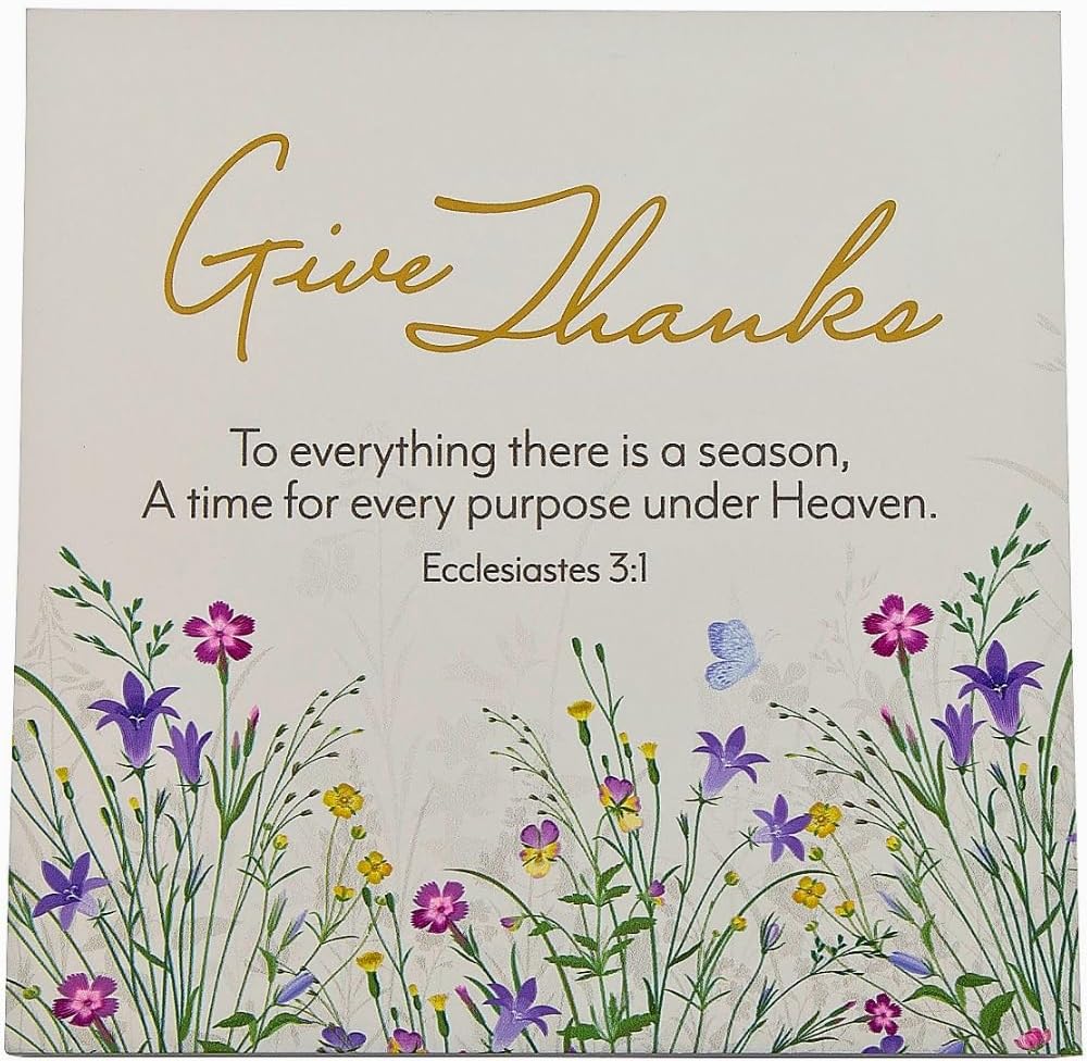 Fun Express Spring Wild Flowers Give Thanks Tabletop Sign
