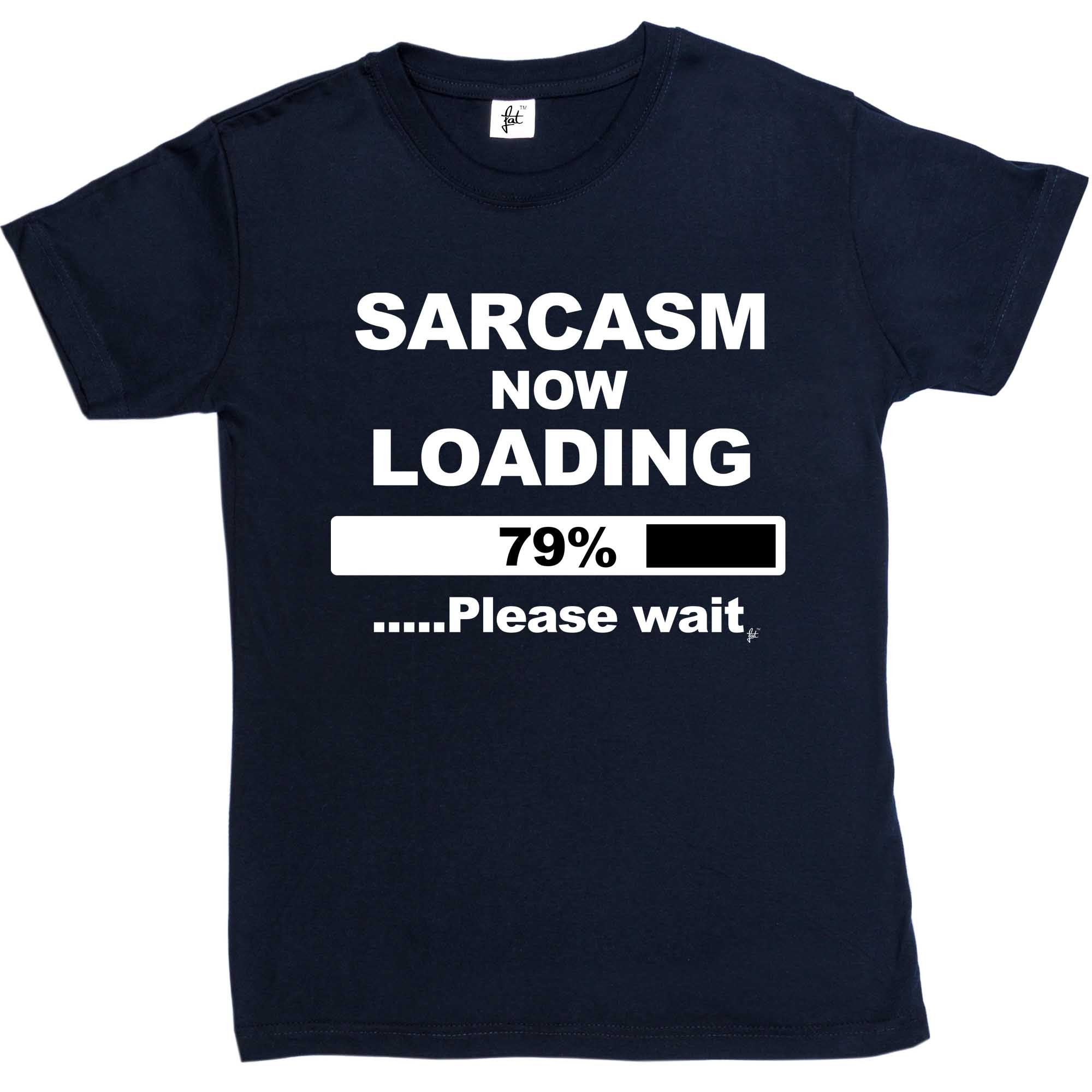 Fancy A Snuggle Sarcasm Now Loading Womens Boyfriend Fit T-Shirt Navy Large
