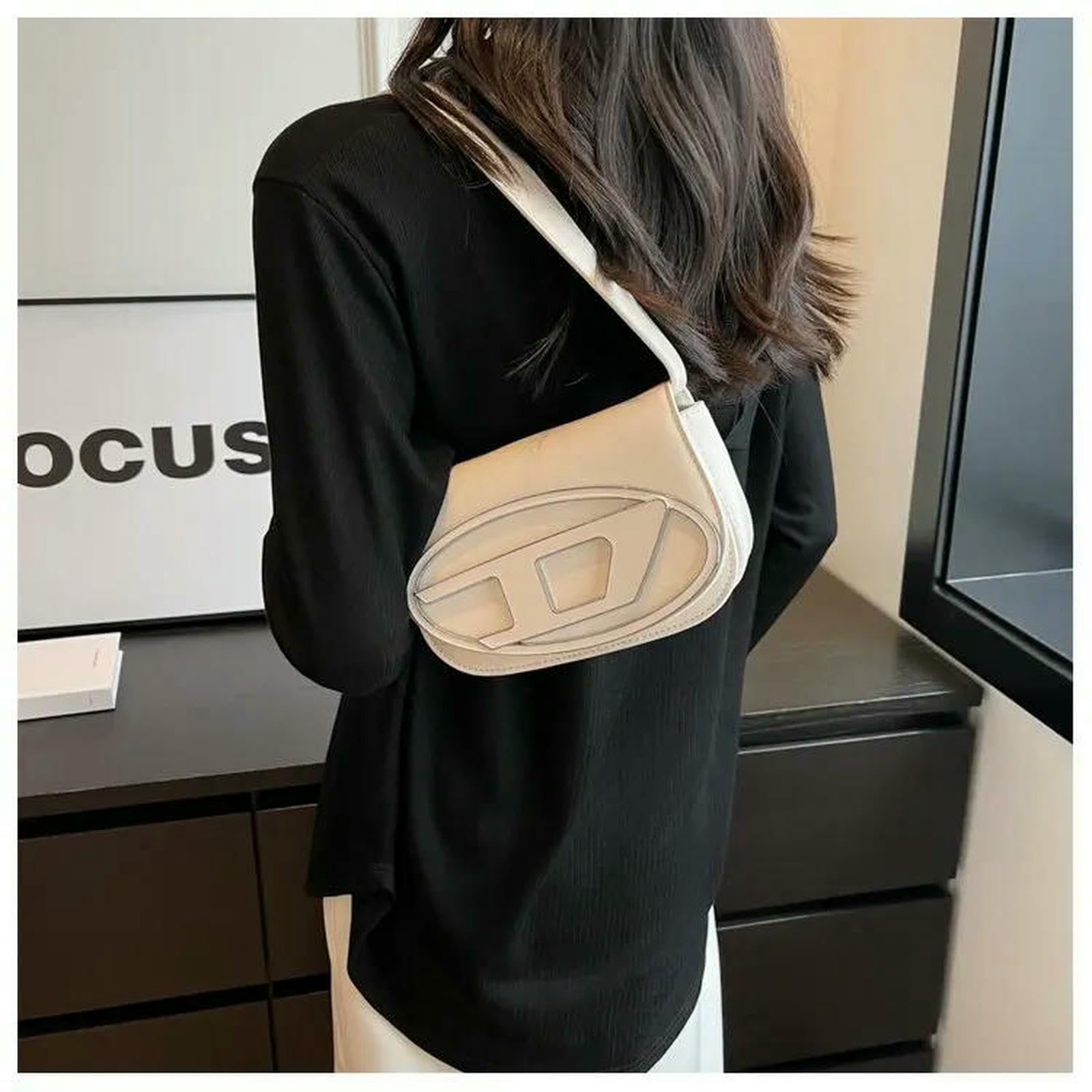 Handtasche Silberne Unterarm-umhängetasche – Schicke Damen-umhängetasche Für Den Tag-zu-Nacht-Stil, Trendige Kleine Mit Top-Griff-Design-schwarz